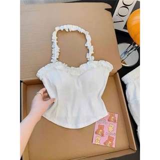 Áo yếm phi bóng thắt nơ cổ xinh U1120