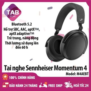 Tai Nghe Chụp Tai Sennheiser Momentum Wireless 4 Hàng Chính Hãng PGI - Bảo Hành 24 Tháng