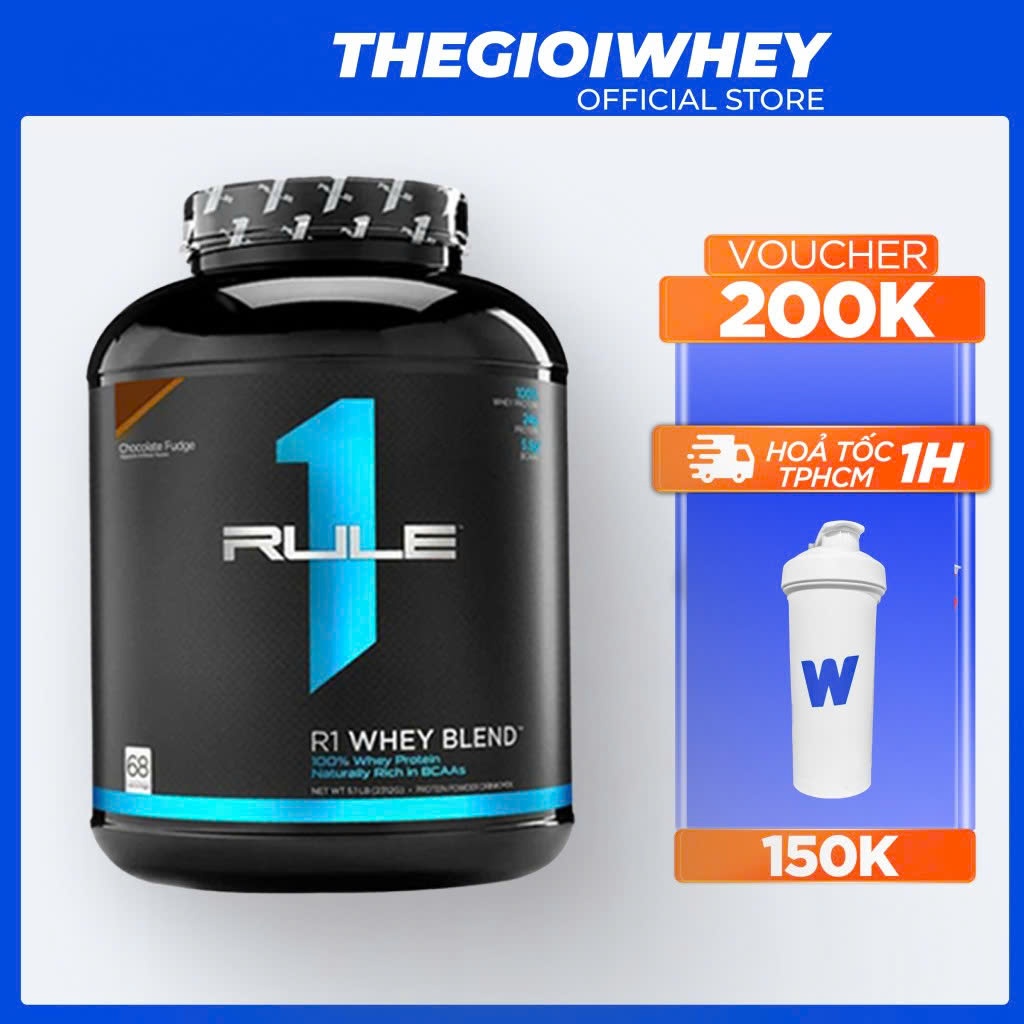 Rule1 Blend Rule 1 2.3kg Whey Protein Blend Bột Sữa Tăng Cơ Giảm mỡ Cho Dân tập Gym