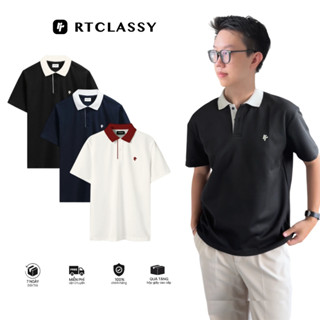 Áo Polo Phối Cổ RT CLASSY R6 Relax Form Rộng Trẻ Trung Chất Cotton Pique Dày Dặn Thoáng Khí