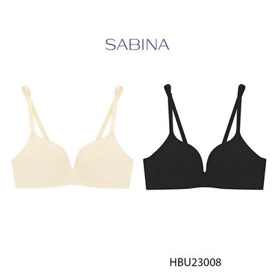 Combo 2 Áo Lót Không Gọng Mút Mỏng Màu Trơn Happy Lady By Sabina HBU23008
