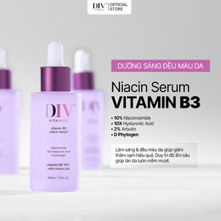   VHL x DIV  Serum DIV Vitamin B3 Hỗ Trợ Dưỡng Sáng Làm Đều Màu Da 50ml Tặng Kem Dưỡng Sáng DIV Vitamin B3 50g 