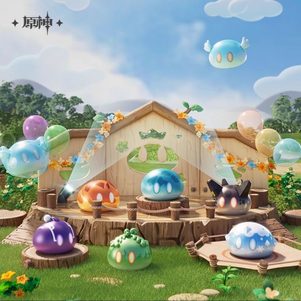 [miHoYo] Mô hình mini blind box túi mù slime Genshin Impact