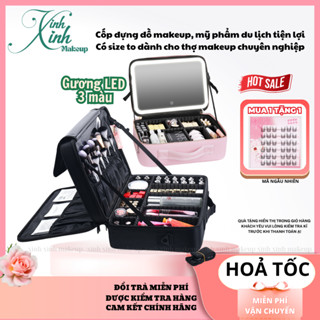 Cốp đựng đồ makeup, mỹ phẩm đồ trang điểm tiện lợi cốp nhiều size chắc chắn | Xinhxinhmakeup