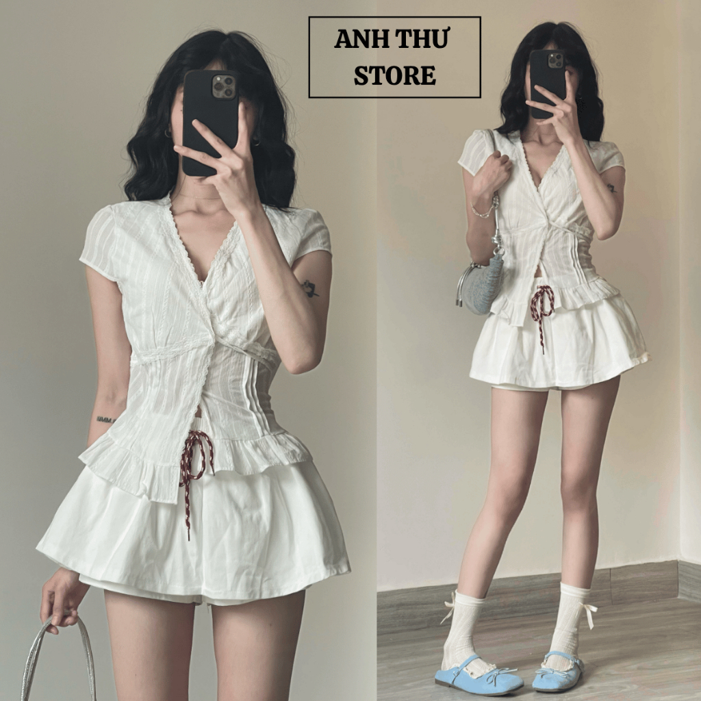 Quần Váy Xòe Bồng Chất Kaki Cao Cấp Cạp Chun Có Dây Buộc Đính Kèm Bigsize , Chân Váy Ngắn Dáng Rộng Có Quần Bảo Hộ 462 | BigBuy360 - bigbuy360.vn