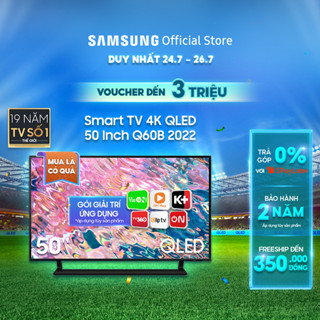 Smart TV Samsung 50 Inch 4K QLED QA50Q60BAKXXV 2022:Chính Hãng