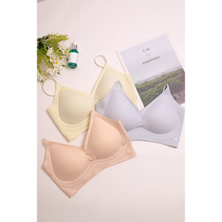 Áo bra nữ không gọng, mút mỏng, áo lót học sinh chất su mát lạnh thoải mái BOM Sister B0K14