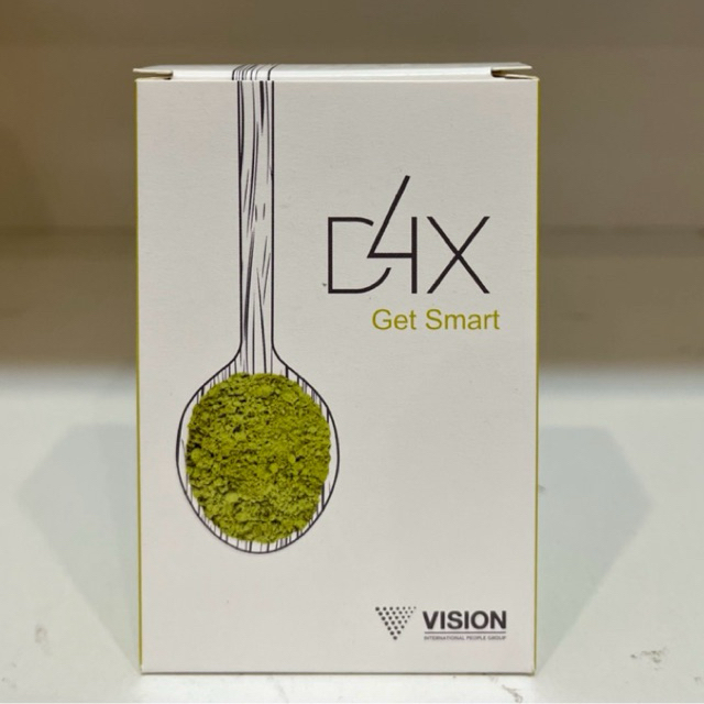 D4x Get Smart Vision Cải thiện chức năng não bộ, tăng sự tập trung, giảm căng thẳng hộp 10 gói