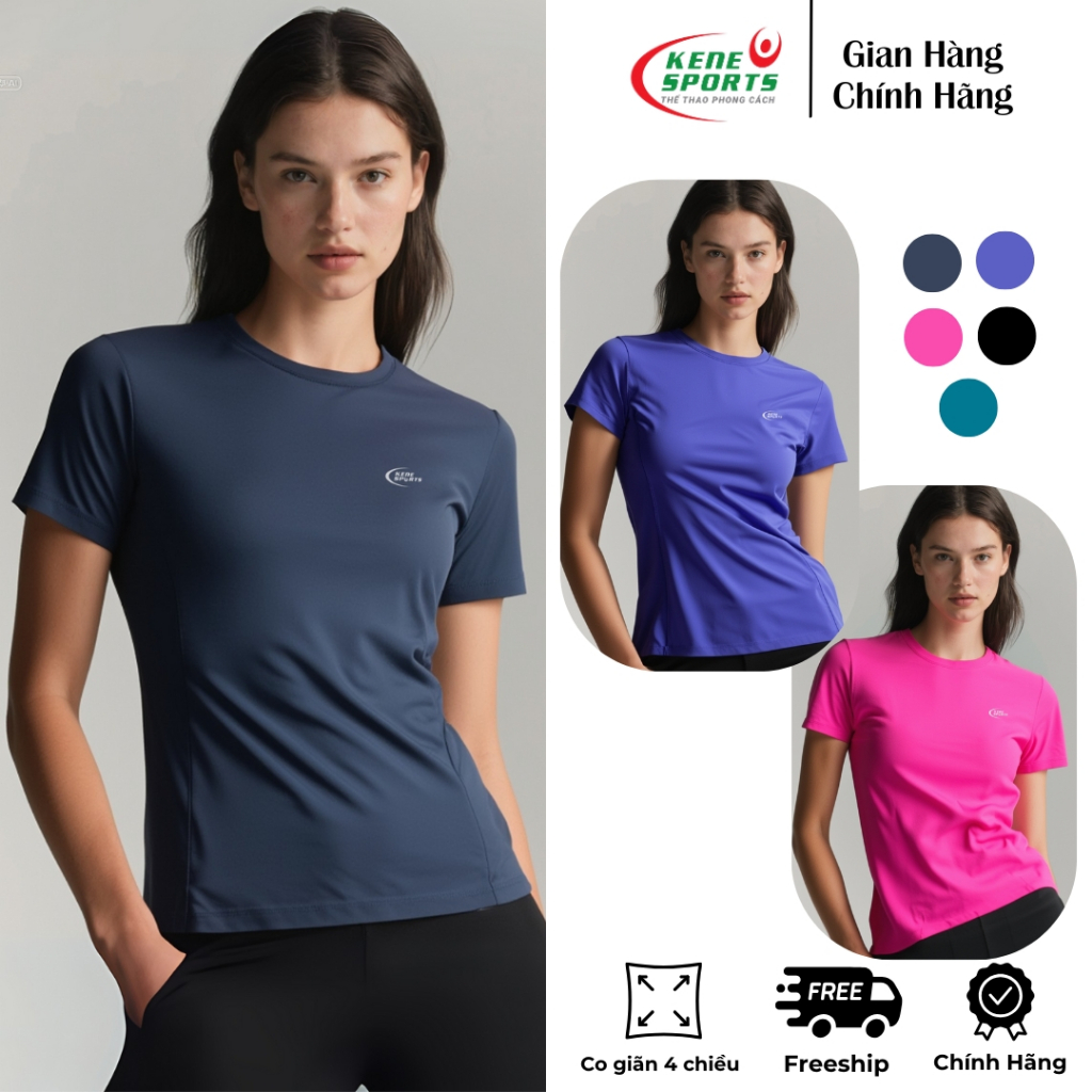 Áo thể thao Kene Sports chất vải mềm mại thoáng mát co dãn tốt phù hợp tâp Gym,chạy bộ