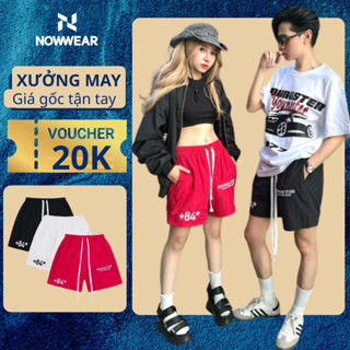 Quần Short Dù Nhăn Nowwear Lót Lưới Form Trên Đầu Gối Nam Nữ Unisex