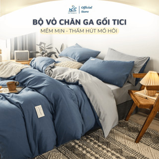   TẶNG VỎ GỐI ÔM  Bộ vỏ chăn ga gối Tici M2T BEDDING gồm vỏ chăn ga giường và 2 vỏ gối nằm 