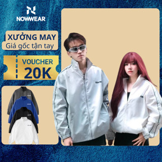 (Xả Kho ) Áo khoác Dù 3 lớp NOWWEAR Logo Form Rộng Oversize Local Brand Nam Nữ Unisex