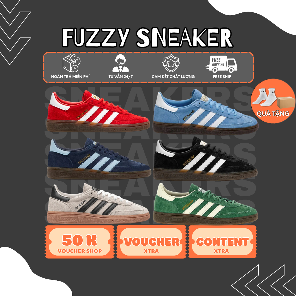 Giày Adidas Handball Spezial Retro Nam Nữ Dễ Phối Đồ, Giá Tốt, Full Size 36-44.