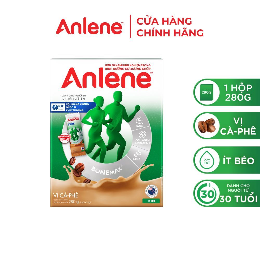 [GIFT] Sữa bột Anlene cà phê hộp 280g