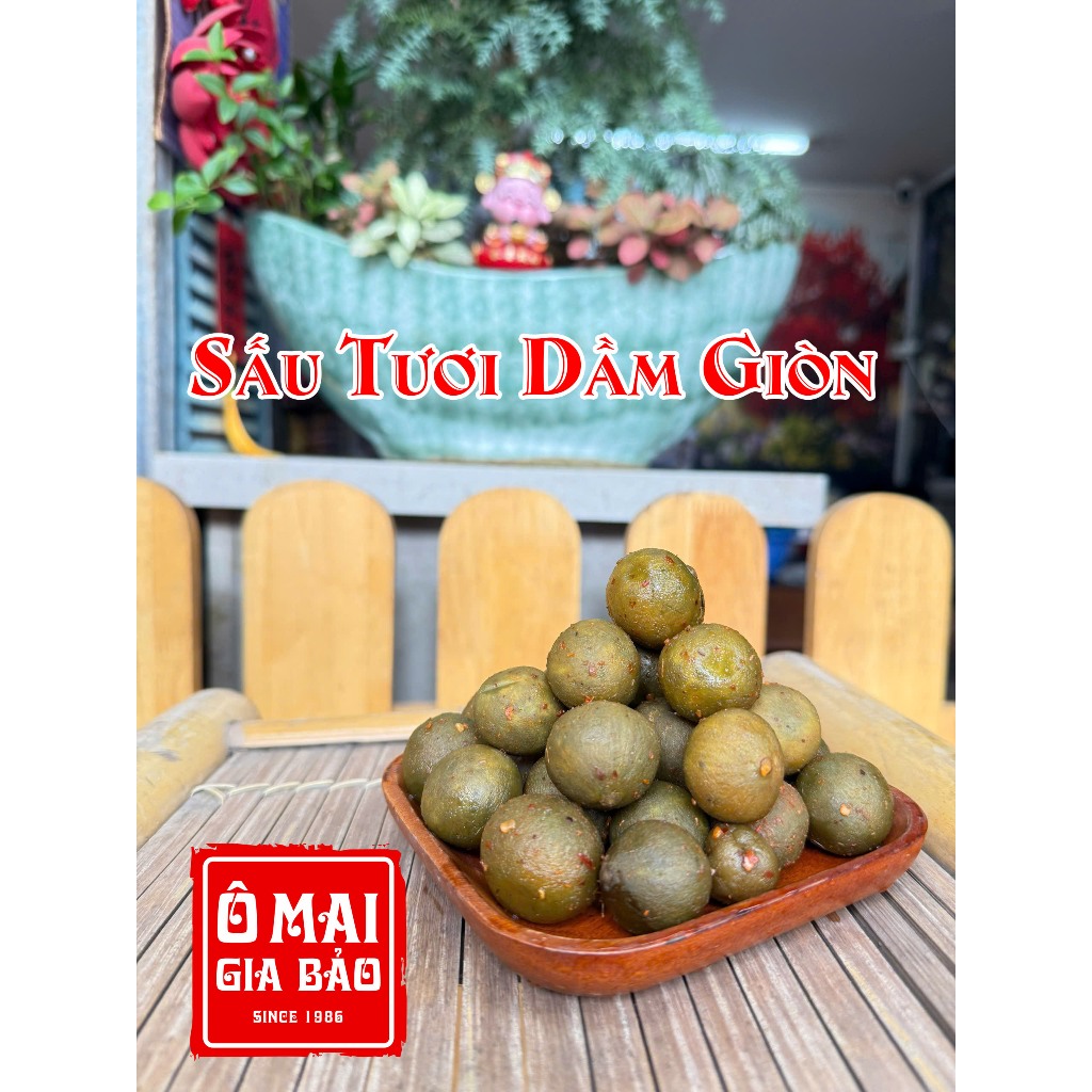 Sấu Tươi Dầm Giòn - Ô Mai Gia Bảo