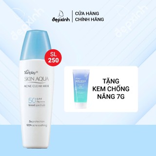 [TẶNG KCN 7G] Sữa chống nắng cho da mụn Sunplay Skin Aqua Acne Clear SPF 50/PA++++ 25g