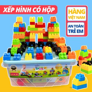  Đồ Chơi Xếp Hình Xây Dựng Vijago 125 Chi Tiết Hộp Đựng Tiện Lợi Giúp Trẻ Phát Triển Trí Tưởng Tượng 