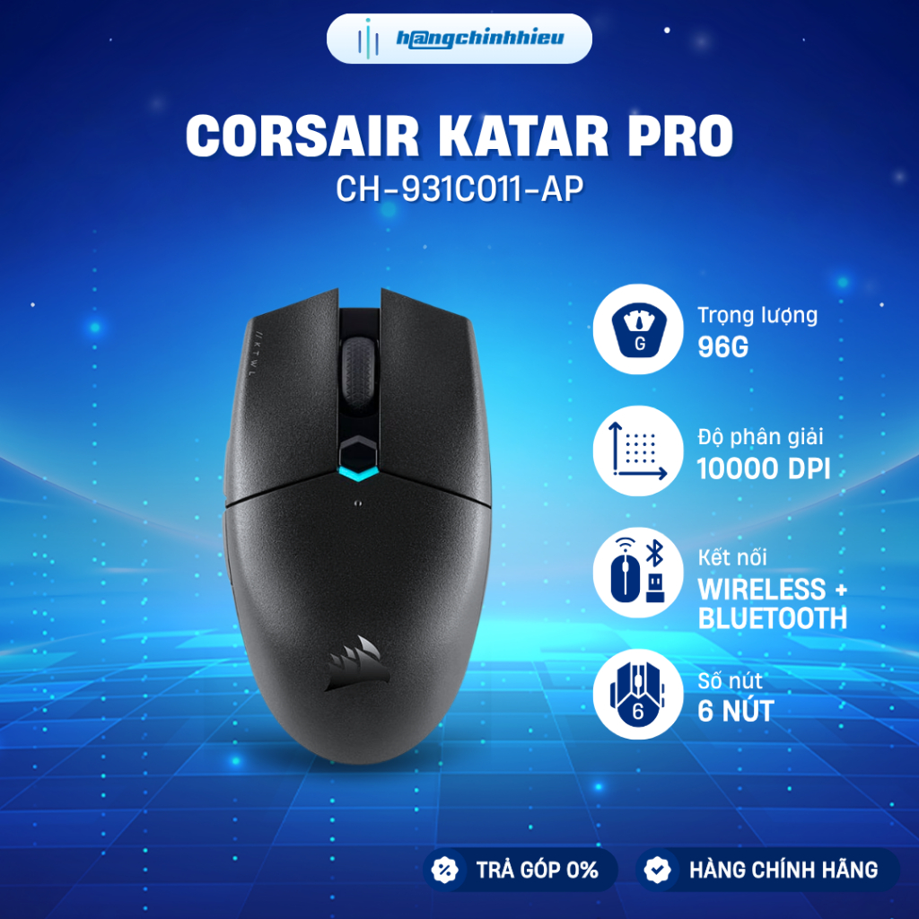 Chuột Corsair Katar PRO Wireless (CH-931C011-AP)