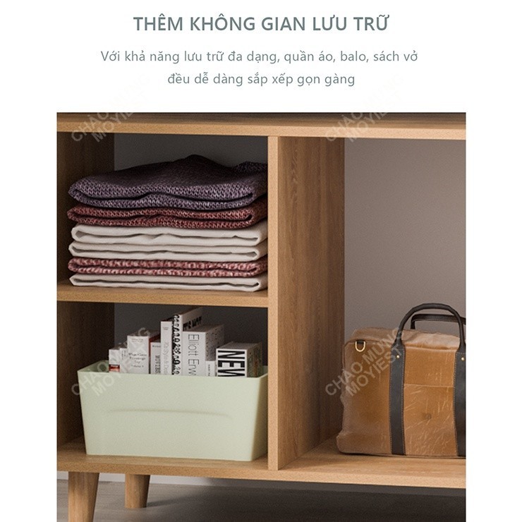 MY Tủ quần áo gỗ 2 cánh phong cách Nordic thương hiệu tủ đồ quần áo 2 cánh đa nă nước chống xước | BigBuy360 - bigbuy360.vn