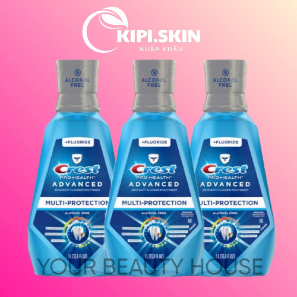 [Nhập Khẩu] Crest Nước Súc Miệng Crest Pro Health Advance - 1000ml