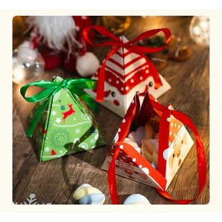 Hộp quà noel hộp quà giáng sinh đựng tất mỹ phẩm bánh kẹo BAG U HQNOELTG06