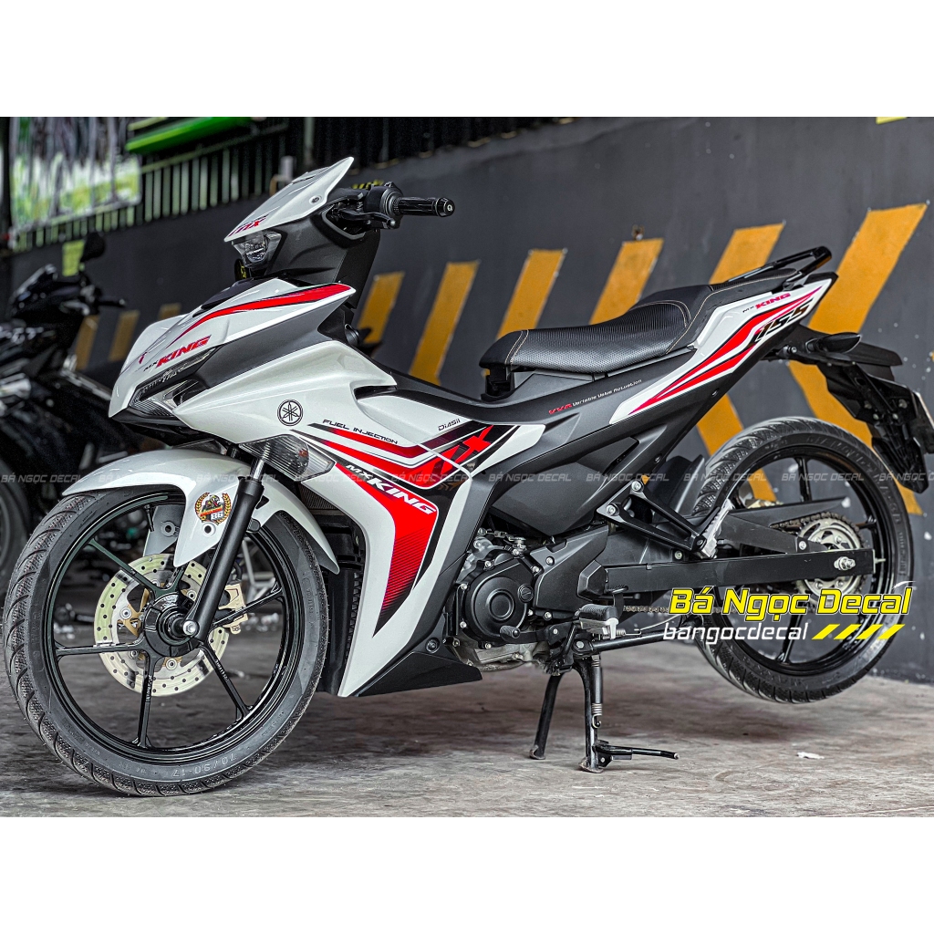 Tem rời MX King dán xe EX155 Trắng