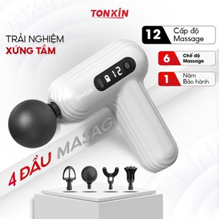 Máy massage cầm tay Tonkin TK2mini, trang bị công nghệ cảm biến lực giúp giản đau mỏi cổ, vai, gáy
