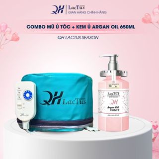 Máy hấp tóc tại nhà kem ủ phục hồi tóc hư tổn QH Lactus Season mũ ủ chăm sóc tóc ủ tóc keratin 650ml