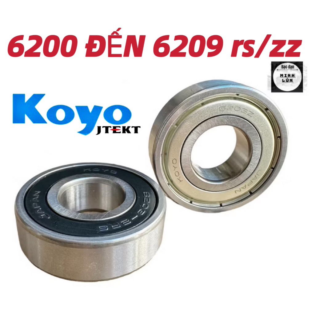 vòng bi tốt KOYO 6200  6201  6202  6203  6204  6205  6206  6207  6208  6209 rs/zz
