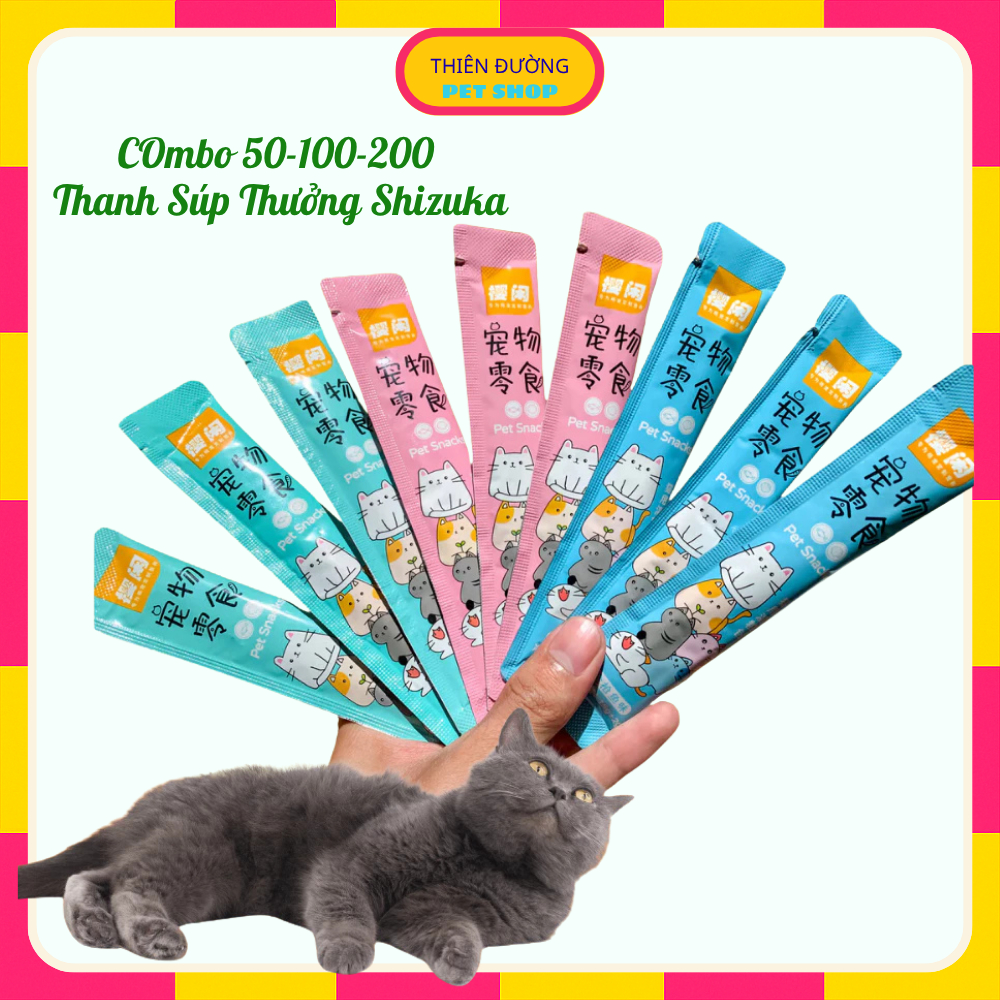 [COMBO 200 THANH] Súp Thưởng Cho Mèo Shizuka, Soup Thưởng Cho Mèo Shizuka