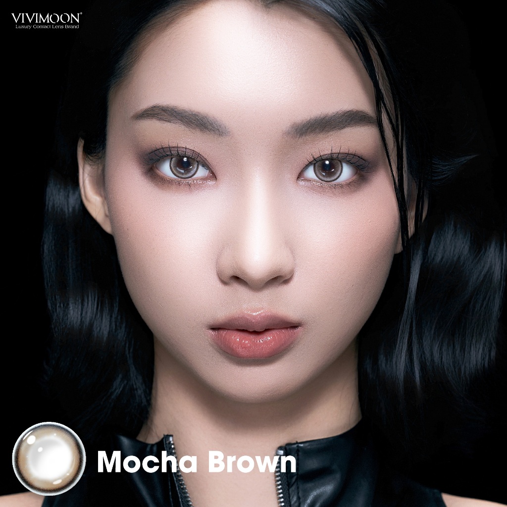 01 Chiếc Kính áp tròng VIVIMOON lens khóa ẩm 1 ngày màu nâu Mocha Brown (Giá 1 bên mắt, x2 để đặt 1 đôi) | BigBuy360 - bigbuy360.vn