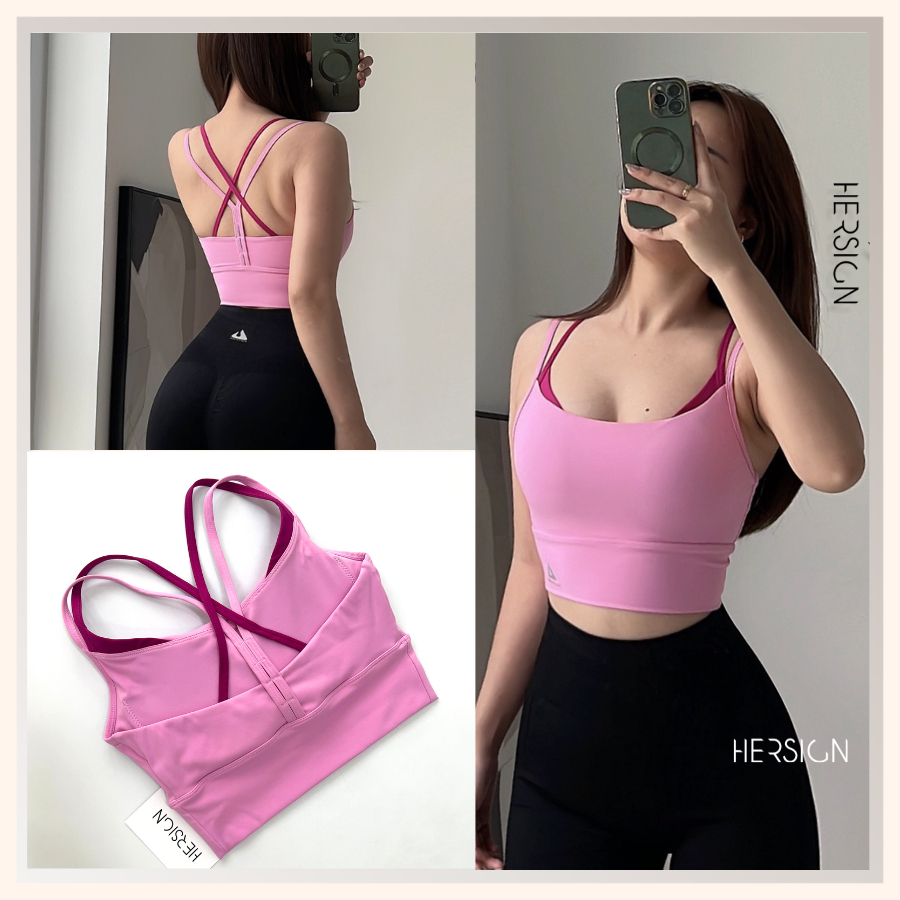 Áo bra tập gym nữ Áo thể thao nữ tập yoga phối màu HERSIGN-BRA46 BST HERSIGN CORELYNE