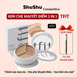 Kem che khuyết điểm TFIT 3 màu che phủ các vết thâm khuyết điểm trên khuôn mặt SHUSHU COSMETICS