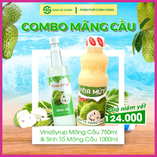 [Combo 2] Siro Vinasyrup Và Sinh Tố Vina Mứt Mãng Cầu - Dùng Pha Chế Trà Mãng Cầu Thơm Ngon Và Tiện Lợi