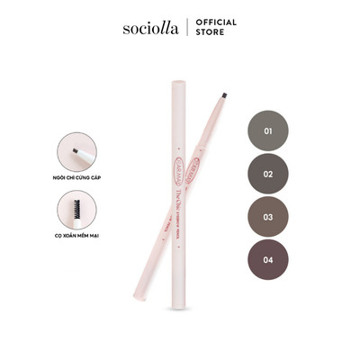Chì Kẻ Mày Bền Màu Dearmay The Chic Eyebrow Pencil 0.18g