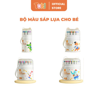 Bộ Màu Sáp Lụa Cho Bé | Tô Mượt Như Lụa – Màu Đều – Không Lem