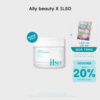  Toner pad tẩy tế bào chết thu nhỏ lỗ chân lông Hàn Quốc ilso moringa purifying pore pad - 60 miếng 