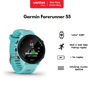 Đồng hồ thể thao thông minh Garmin Forerunner 55 Chính hãng