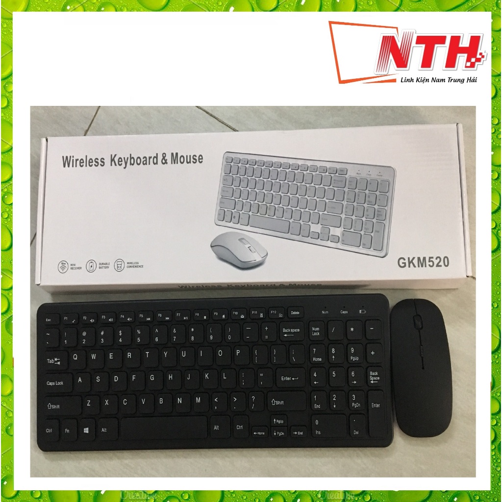[KL] Combo Phím chuột thời trang không dây GKM901 và GKM502