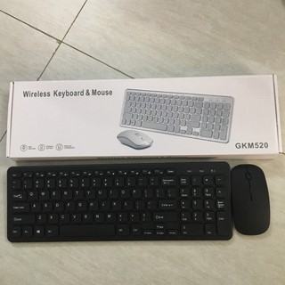 [KL] Combo Phím chuột thời trang không dây GKM901 và GKM502