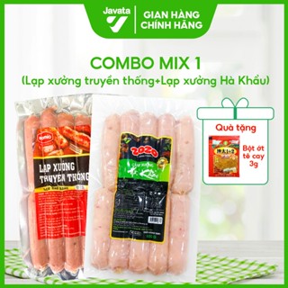 CCOMBO MIX 1: Lạp Xưởng Hà Khẩu + Lạp Xưởng Truyền Thống - Hương Vị Thơm Ngon Hảo Hạng