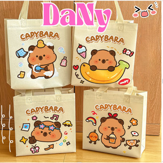 DANY (KO DỆT CAPY) TÚI VẢI KHÔNG DỆT CAPYBARA LÀM QUÀ TẶNG ĐỰNG DỤNG CỤ HỌC TẬP CÁC DỊP