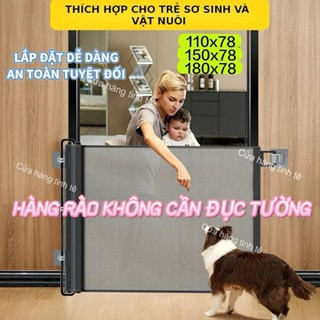Hàng rào Cổng An Toàn Trẻ dễ lắp đặt Lan can cầu thang Thanh chắn cho thú cưng hàng rào chắn cửa