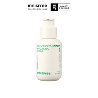 INNISFREE x Serum trà xanh cấp ẩm sâu phục hồi da, với Probiotics INNISFREE Green Tea Seed Hyaluronic Serum 80mL