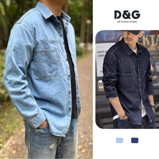 Áo Khoác Jean Nam Áo Bò Denim, Sơ Mi Jean Vải Mềm Đẹp Co Giãn Nhẹ Mặc Thoáng Mát [ AO-JEAN ]