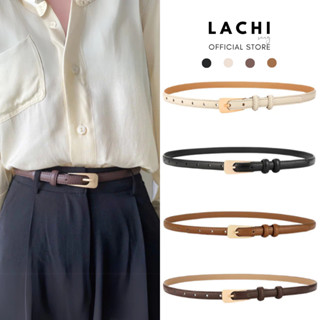 Thắt lưng nữ bản nhỏ công sở LACHI dây nịt nữ da PU cao cấp khóa kim loại sang trọng LC-TL15