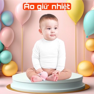  Combo 4 Áo dài tay Cổ 3P Cho Bé Trai Bé Gái Chất Vải Thun Lạnh co giãn 4 chiều 4-16kg 