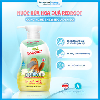 Nước Ngâm Rửa Rau Củ Quả, Thịt Cá & Rửa Chén Bát Cho Bé REDROOT Nước Rửa Đa Năng Thành Phần Thiên Nhiên Emyme Củ Dền Đỏ