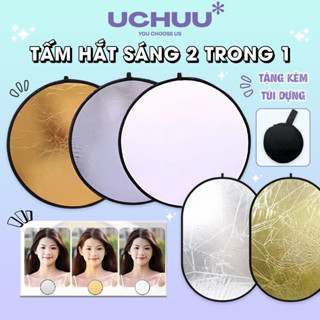 Tấm Hắt Sáng Chụp Ảnh UCHUU 2 In 1 Gấp Gọn Nhiều Size, Tấm Phản Quang Quay Phim Studio, Ngoài Trời