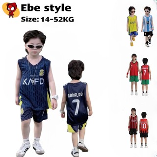 [14-52kg] Bộ ba lỗ cầu thủ thể thao chất thông hơi hàng QC cho bé - B194